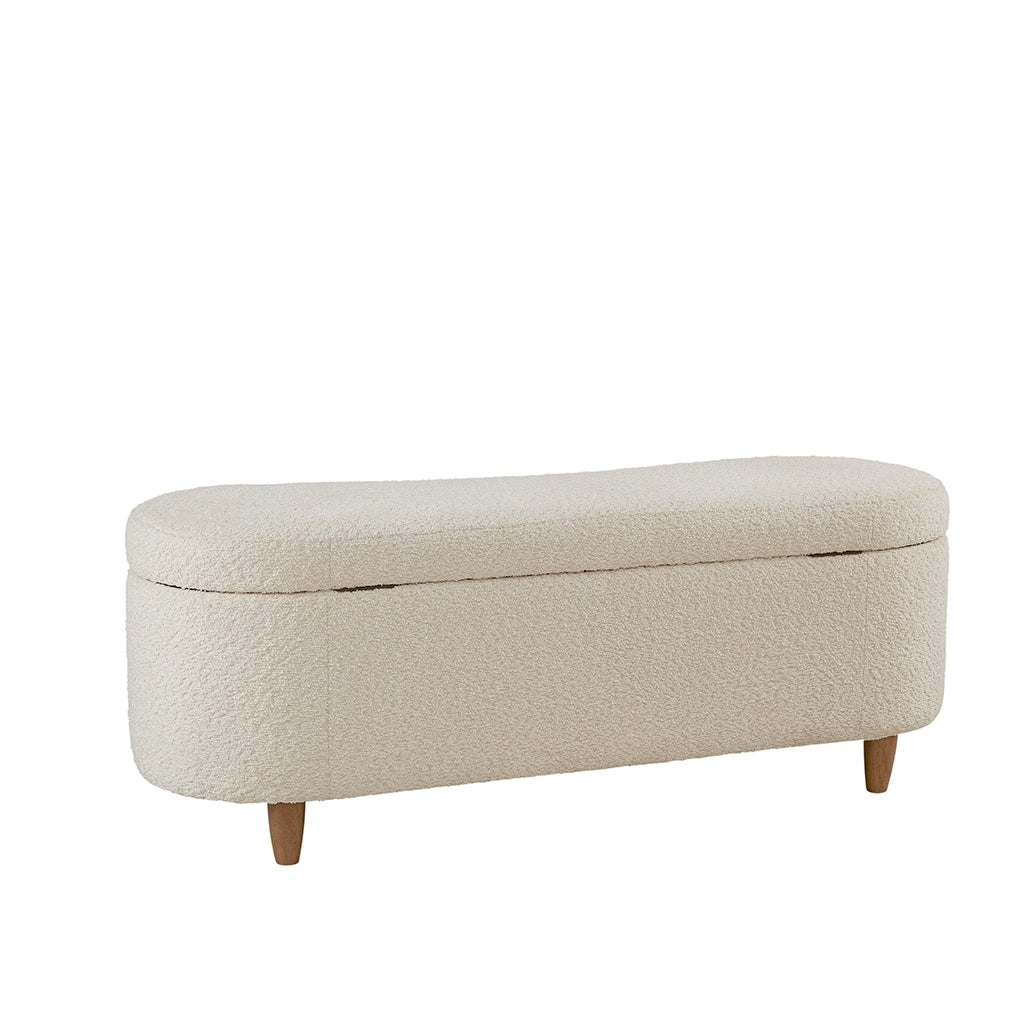 Banc d'appoint de rangement incurvé de style boucle INK IVY Bailey