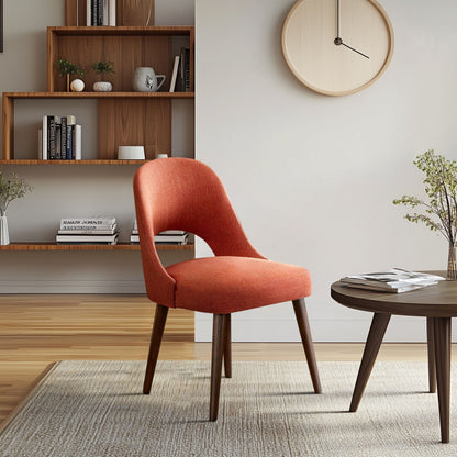 Chaises de salle à manger rembourrées INK IVY Nola avec dossier découpé (lot de 2)