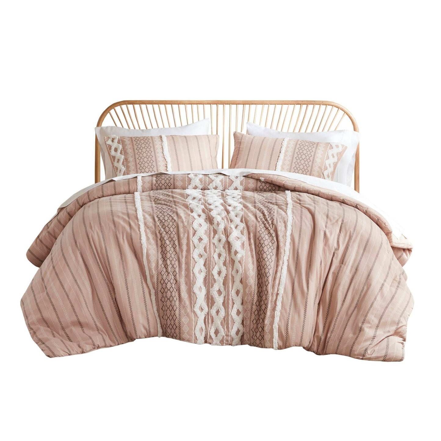 INK+IVY Imani Cotton Printed Comforter Set with Chenille