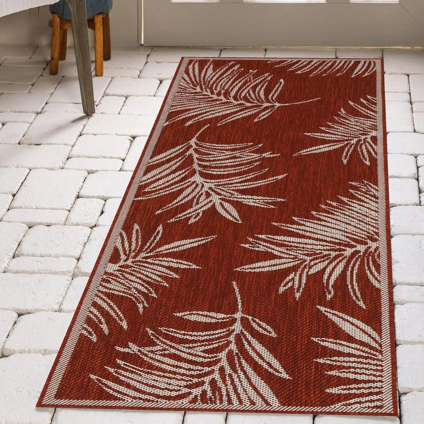 Tapis d'intérieur/extérieur / Passe-plat / Paillasson - Lavable en machine, résistant aux intempéries et aux UV - Imperméable - Liana