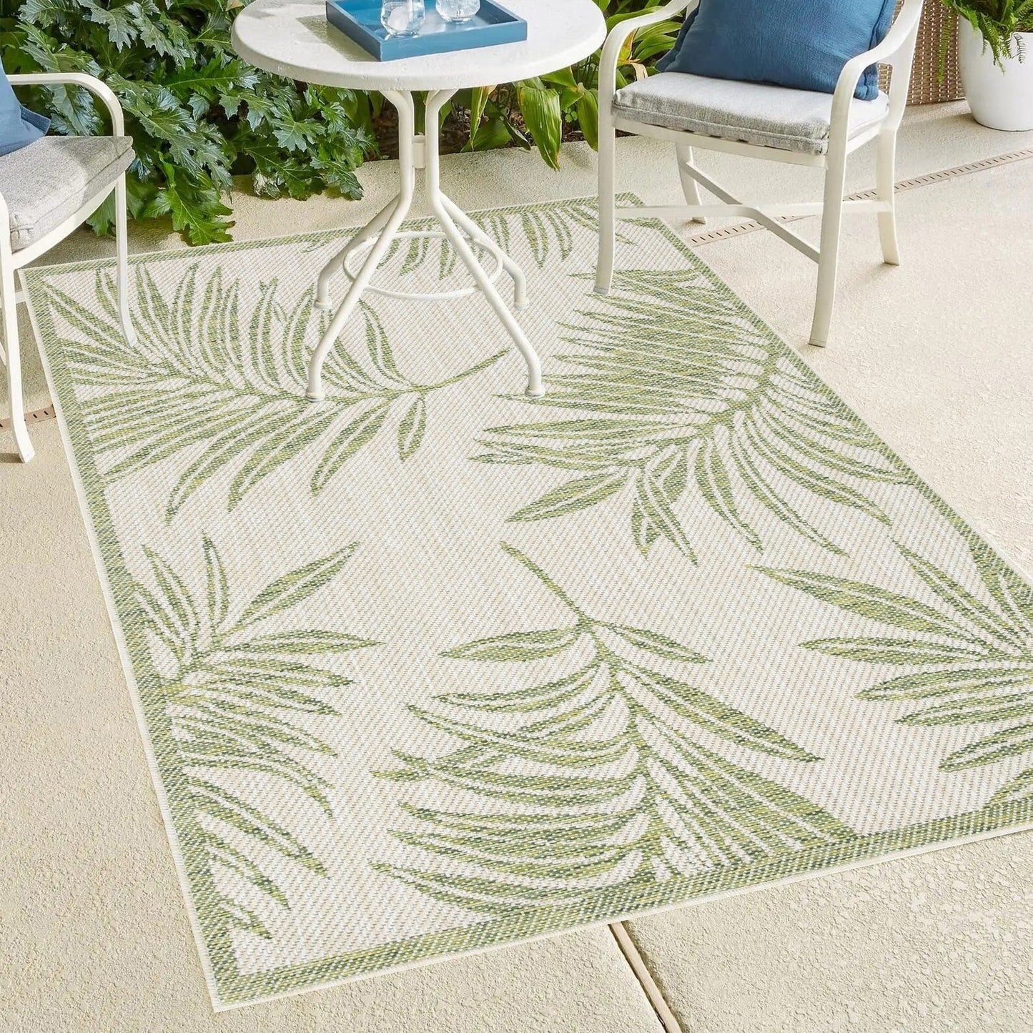 Tapis d'intérieur/extérieur / Passe-plat / Paillasson - Lavable en machine, résistant aux intempéries et aux UV - Imperméable - Liana