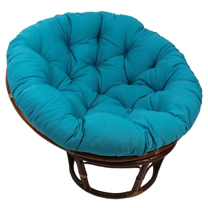 Chaise Papasan Bali en rotin de 42 pouces avec coussin en sergé