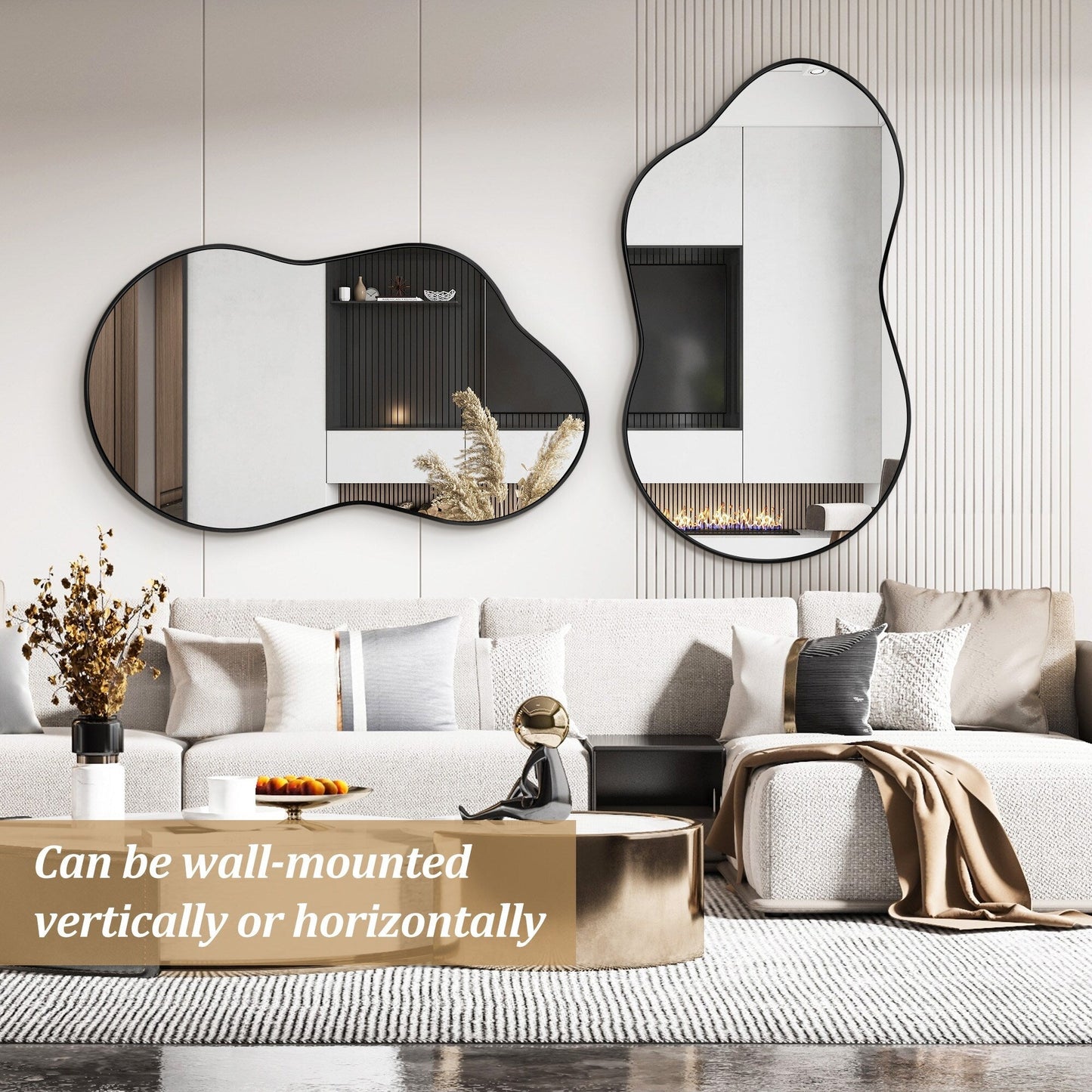 Irregular Wall Mirror Asymmetrical Decorative Wall Mirror