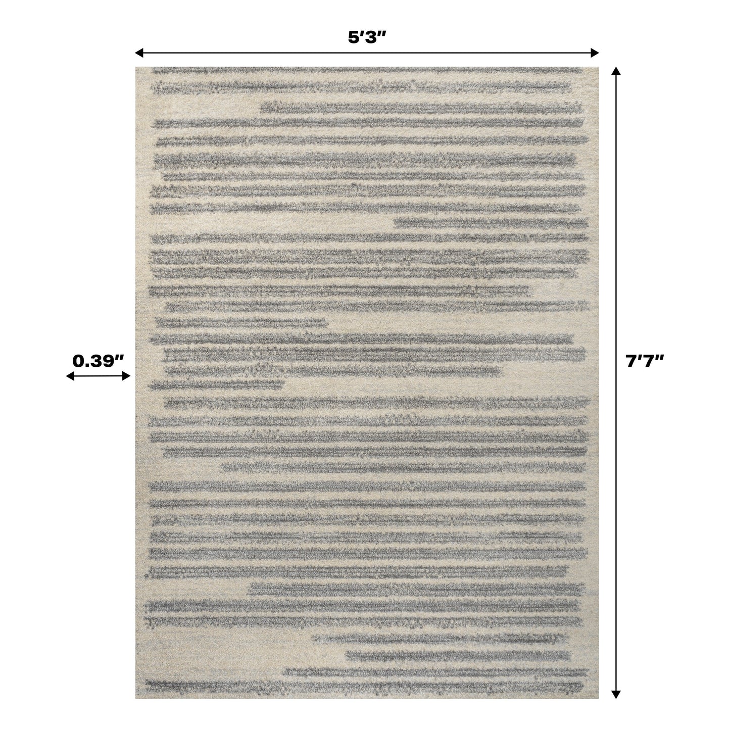 JONATHAN Y Tapis moderne à rayures berbères Aksil