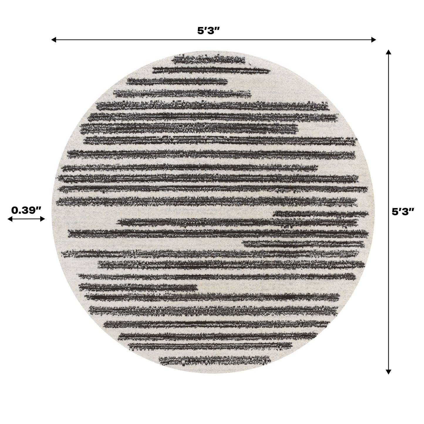 JONATHAN Y Tapis moderne à rayures berbères Aksil