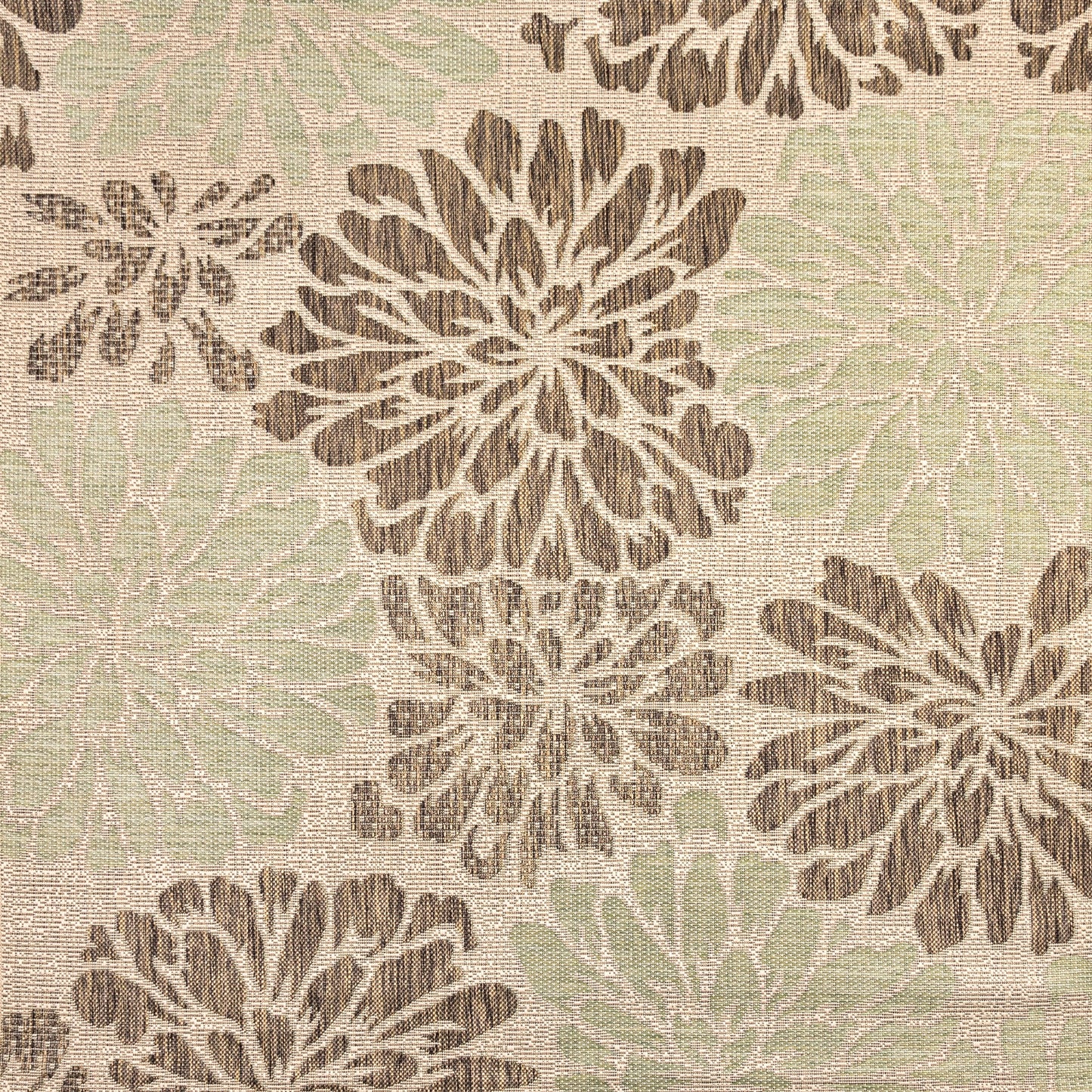 Tapis d'intérieur/extérieur JONATHAN Y à motif floral tissé texturé