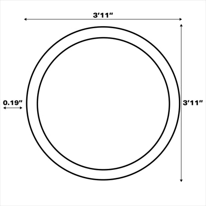 Tapis d'intérieur/extérieur JONATHAN Y à motif floral tissé texturé