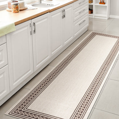 Tapis d'intérieur/extérieur JONATHAN Y Havana Classic à bordure losanges