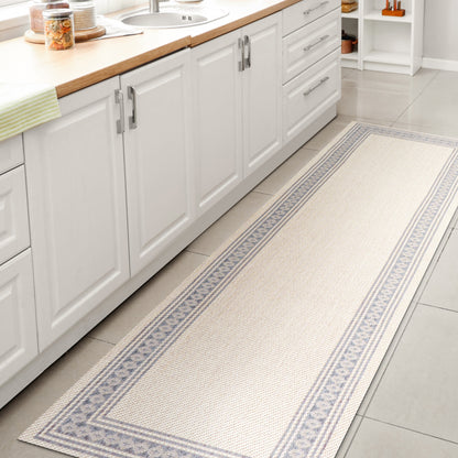 Tapis d'intérieur/extérieur JONATHAN Y Havana Classic à bordure losanges