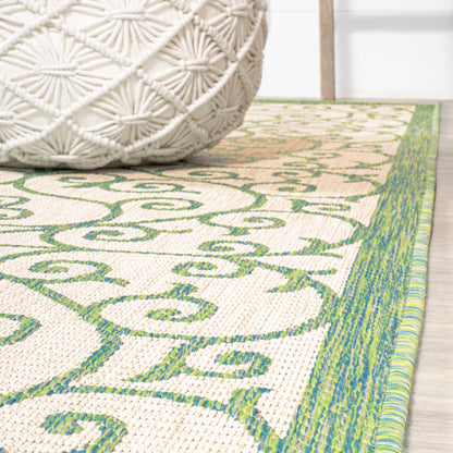 Tapis d'intérieur/extérieur à tissage texturé JONATHAN Y Ourika