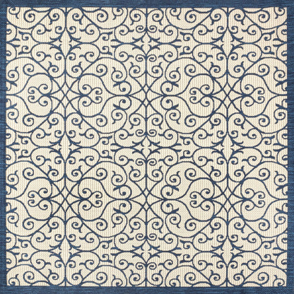 Tapis d'intérieur/extérieur à tissage texturé JONATHAN Y Ourika