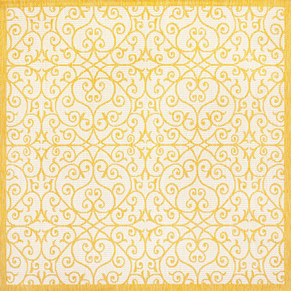 Tapis d'intérieur/extérieur à tissage texturé JONATHAN Y Ourika