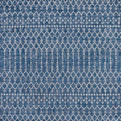 Tapis d'intérieur/extérieur JONATHAN Y Trebol à tissage géométrique texturé marocain