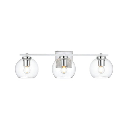 Julian 1 Light Black and Clear Bath Sconce