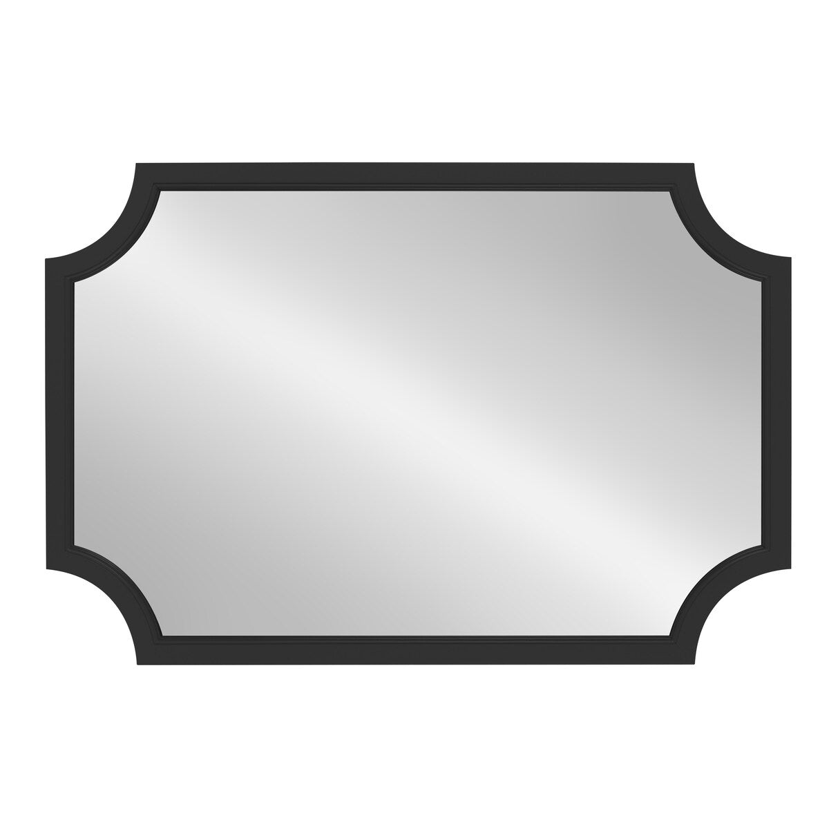 Kate and Laurel Hogan Scalloped Wood Framed Mirror