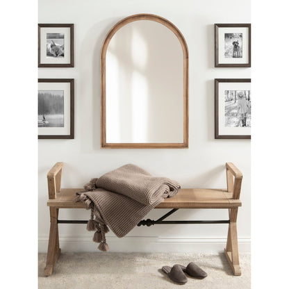 Miroir mural en bois Arch de Kate et Laurel Hatherleigh