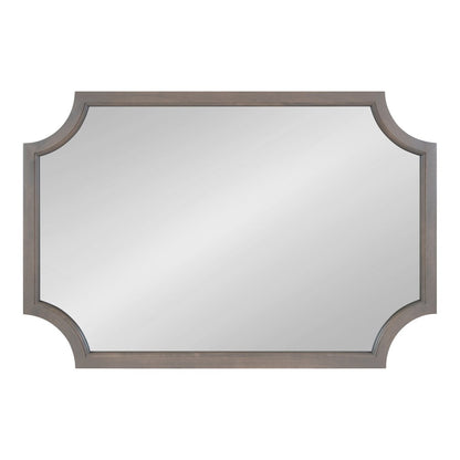 Kate and Laurel Hogan Scalloped Wood Framed Mirror