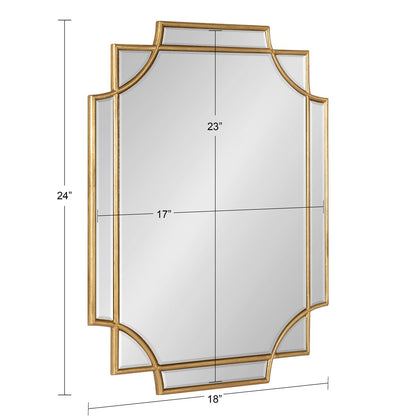 Kate and Laurel Minuette Traditional Decorative Framed Wall Mirror