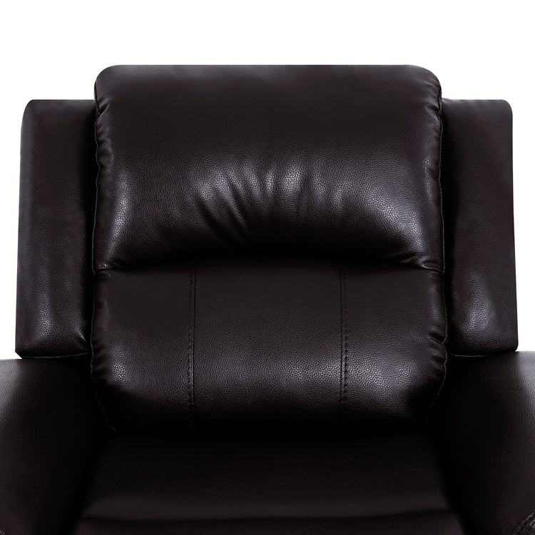 Leather Manual Recliner Sofa Collection for Living Room Leather Reclining Furniture for Home Office Living Room