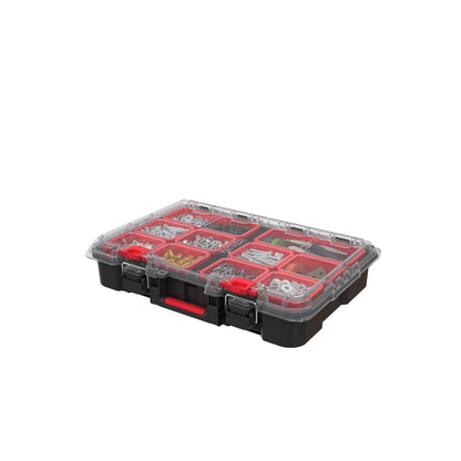 Boîte à outils mobile 3 pièces Keter Stack-n-Roll, rangement et organisation d'outils, système de boîte à outils modulaire en résine durable