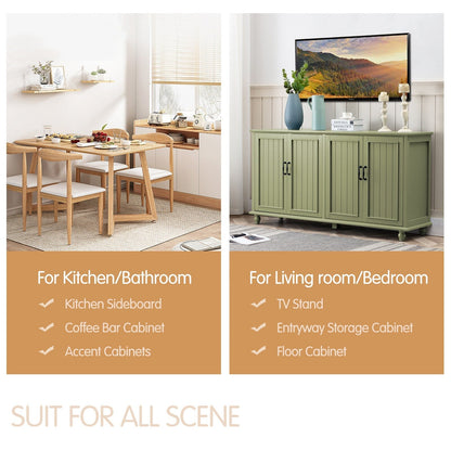 Buffet de cuisine, meuble de bar à café, meuble de rangement d'appoint