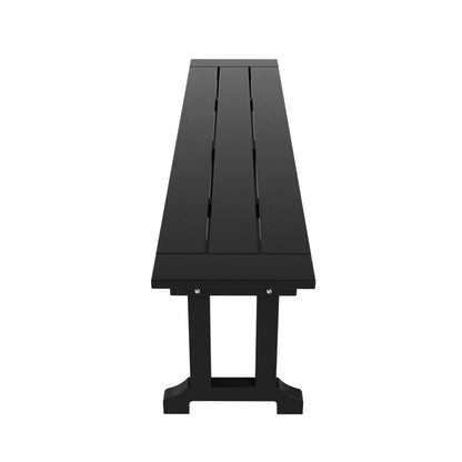 Banc de terrasse extérieur Polytrends Laguna en PEHD toutes saisons 65