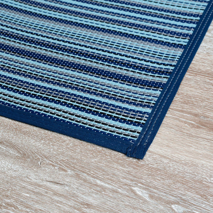 Tapis d'intérieur/extérieur à rayures de plage Lalune