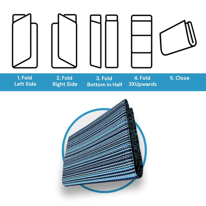 Tapis d'intérieur/extérieur à rayures de plage Lalune