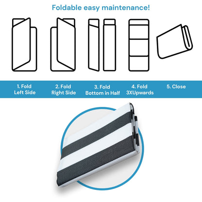 Tapis d'intérieur/extérieur à rayures de plage Lalune