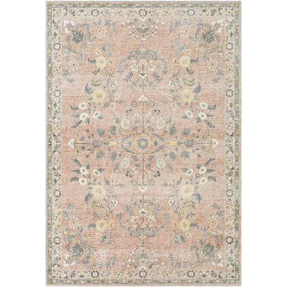 Tapis Livabliss Erin revisité, style traditionnel floral et botanique