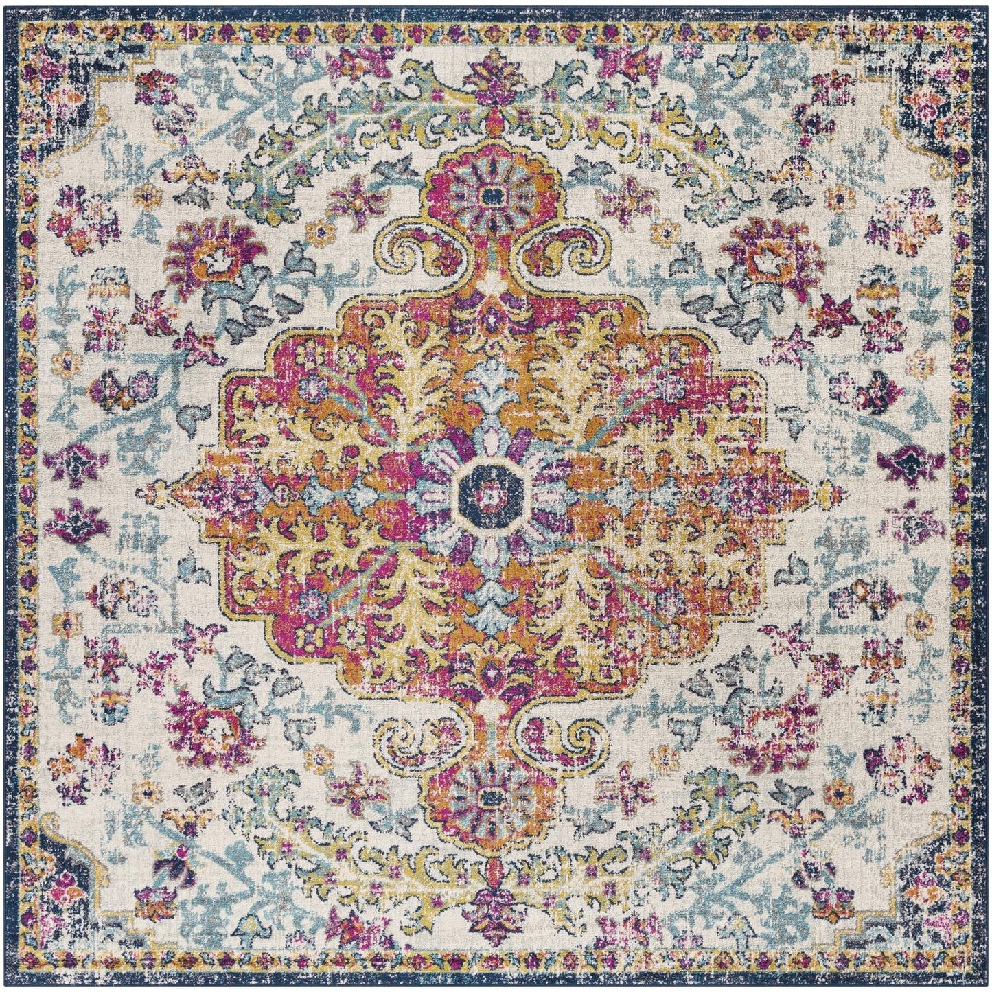 Tapis Livabliss Harput à médaillon traditionnel revisité