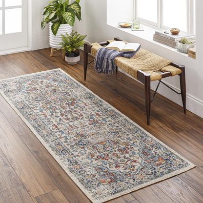 Tapis d'extérieur Livabliss Huntington Beach à médaillon traditionnel revisité