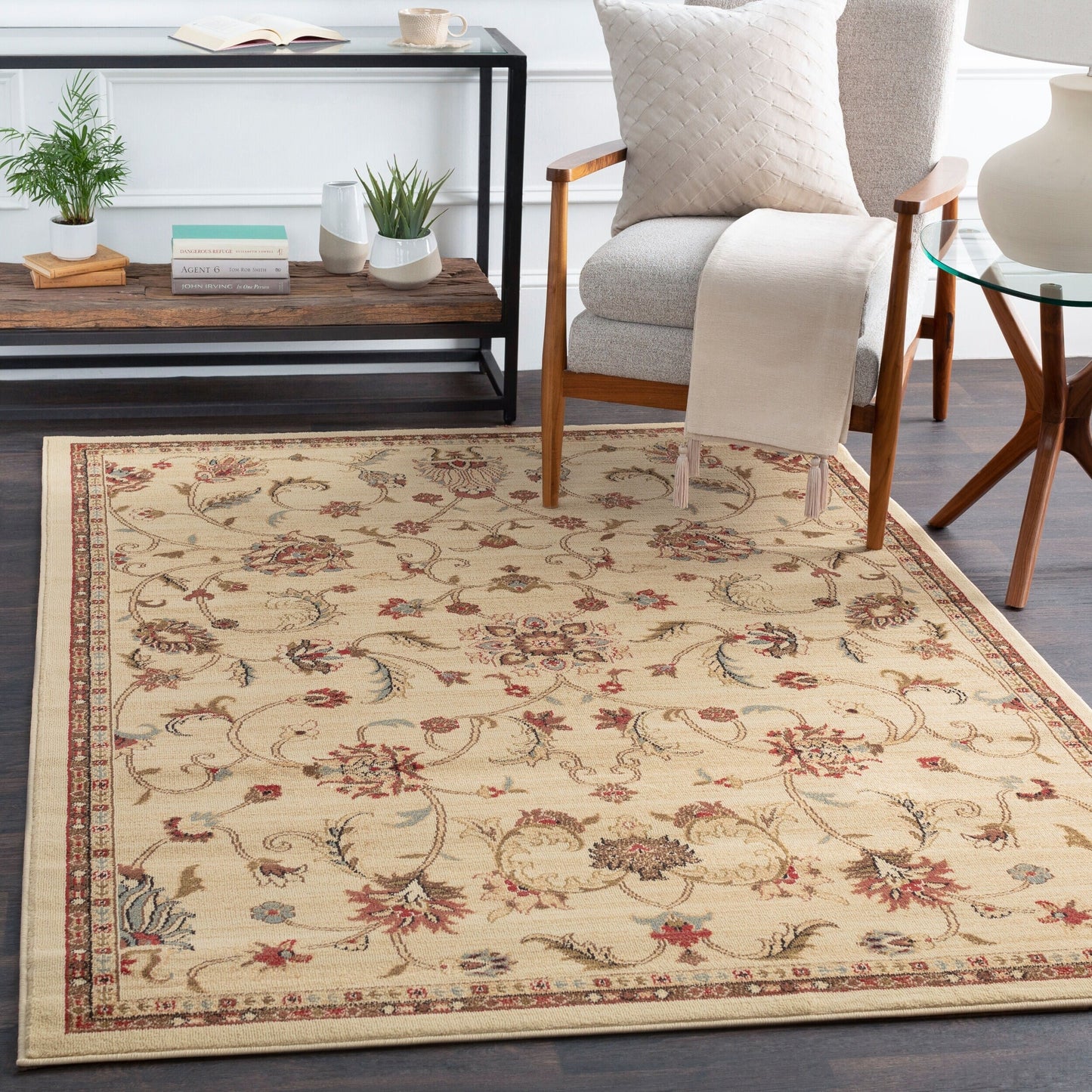 Tapis oriental traditionnel revisité Livabliss Riley