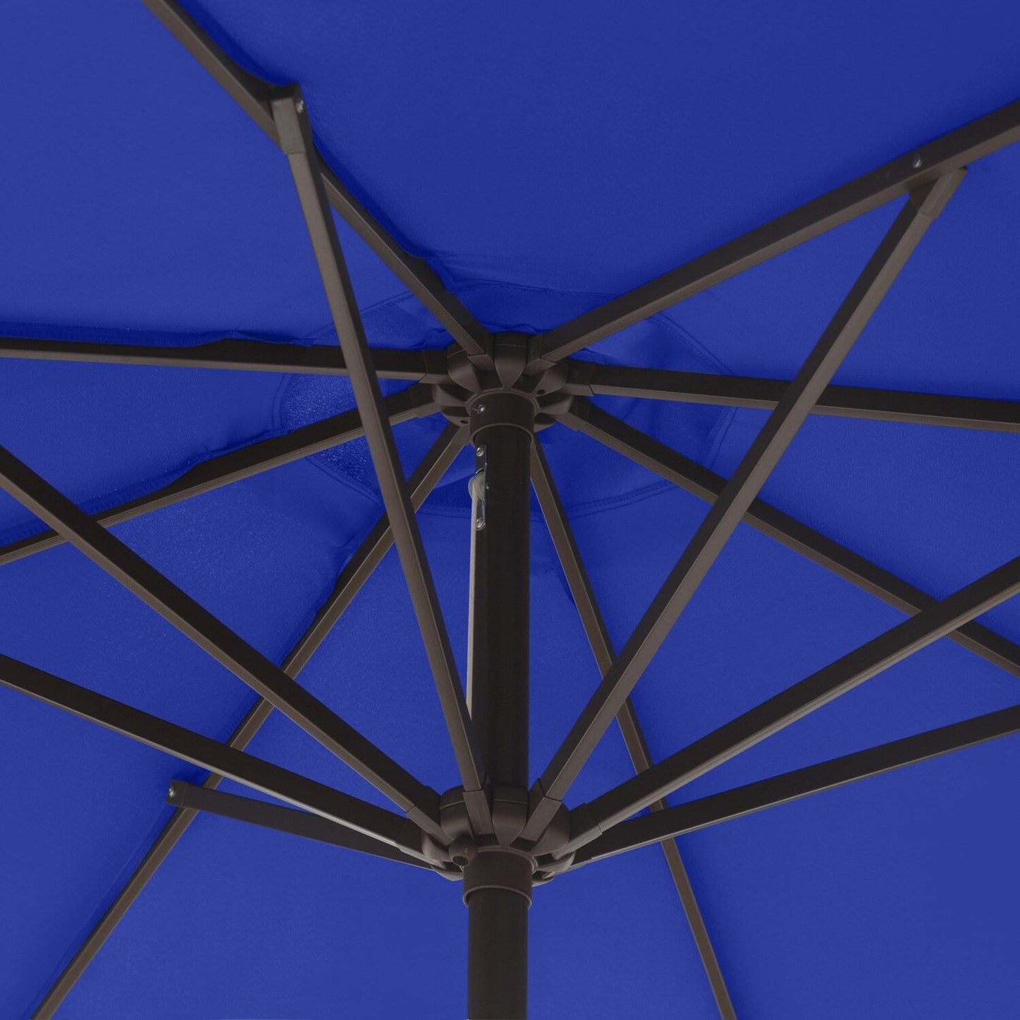 Parasol de patio Lopes de 9 pieds avec base en finition bronze et support de poids inclus