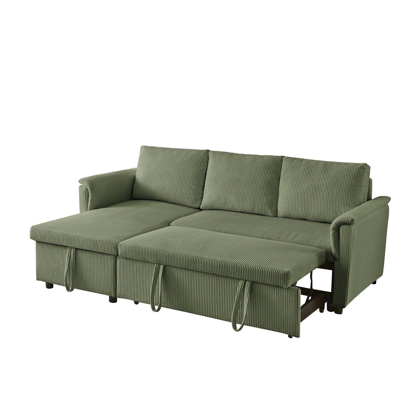 Loveseat Sofa with Chaise Lounge L-Shaped Modular Convertible Sofa with Storage Chaise