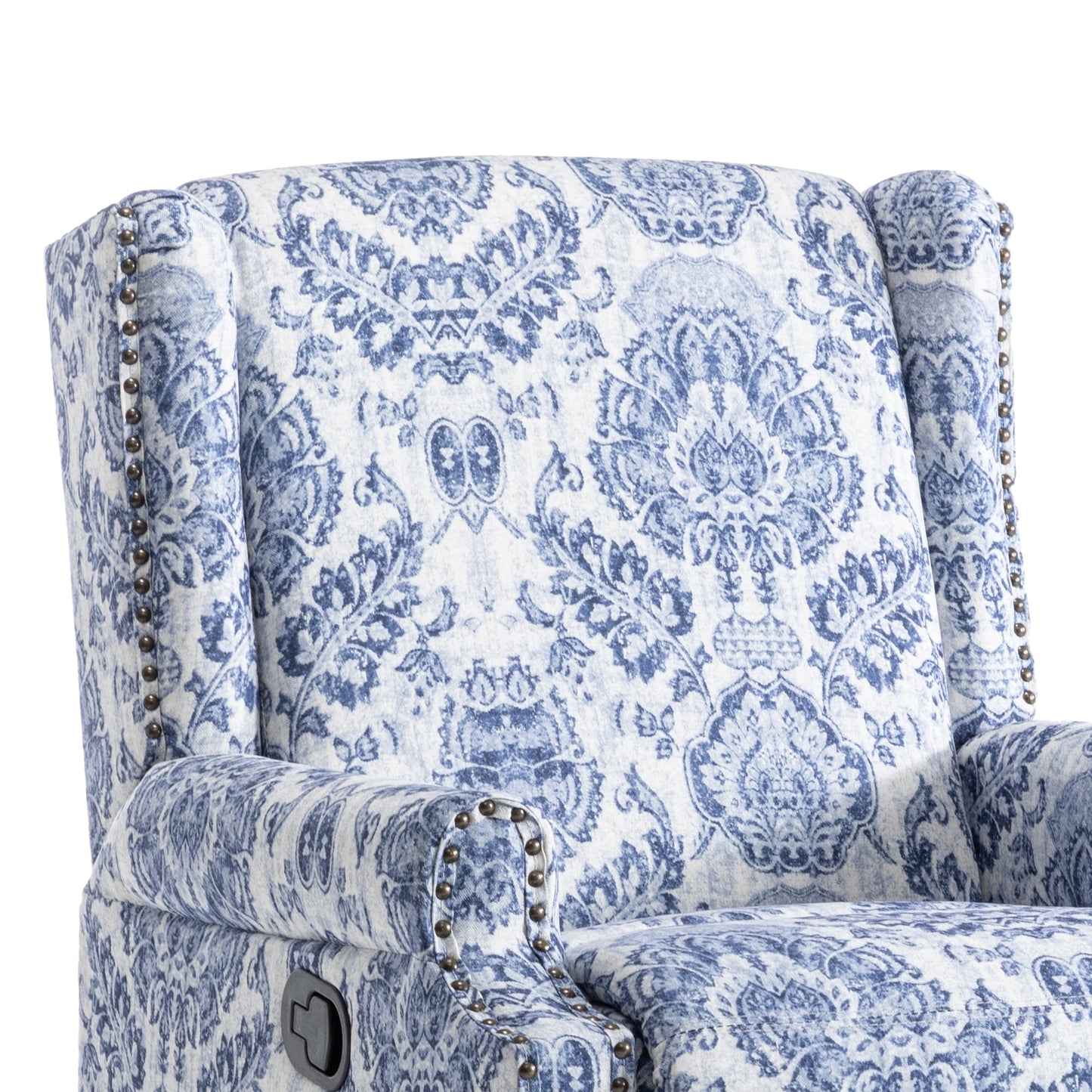 Ensemble de 2 fauteuils inclinables pivotants à bascule de 74 cm de large, à dossier inclinable manuel.