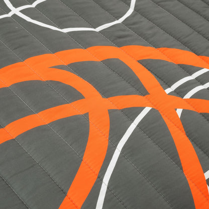 Lush Decor Basketball Game Quilt Set