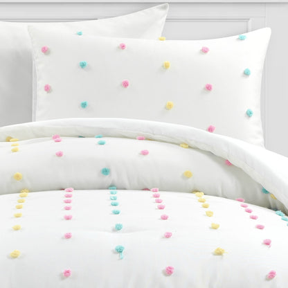 Lush Decor Rainbow Tufted Dot Comforter Set