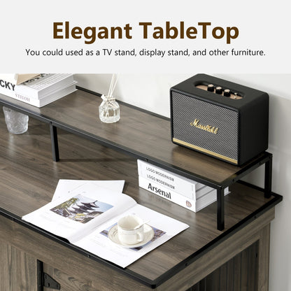 Meuble TV pour cage à chien Mcombo, grand format, niche en bois avec doubles portes, modèle 1861