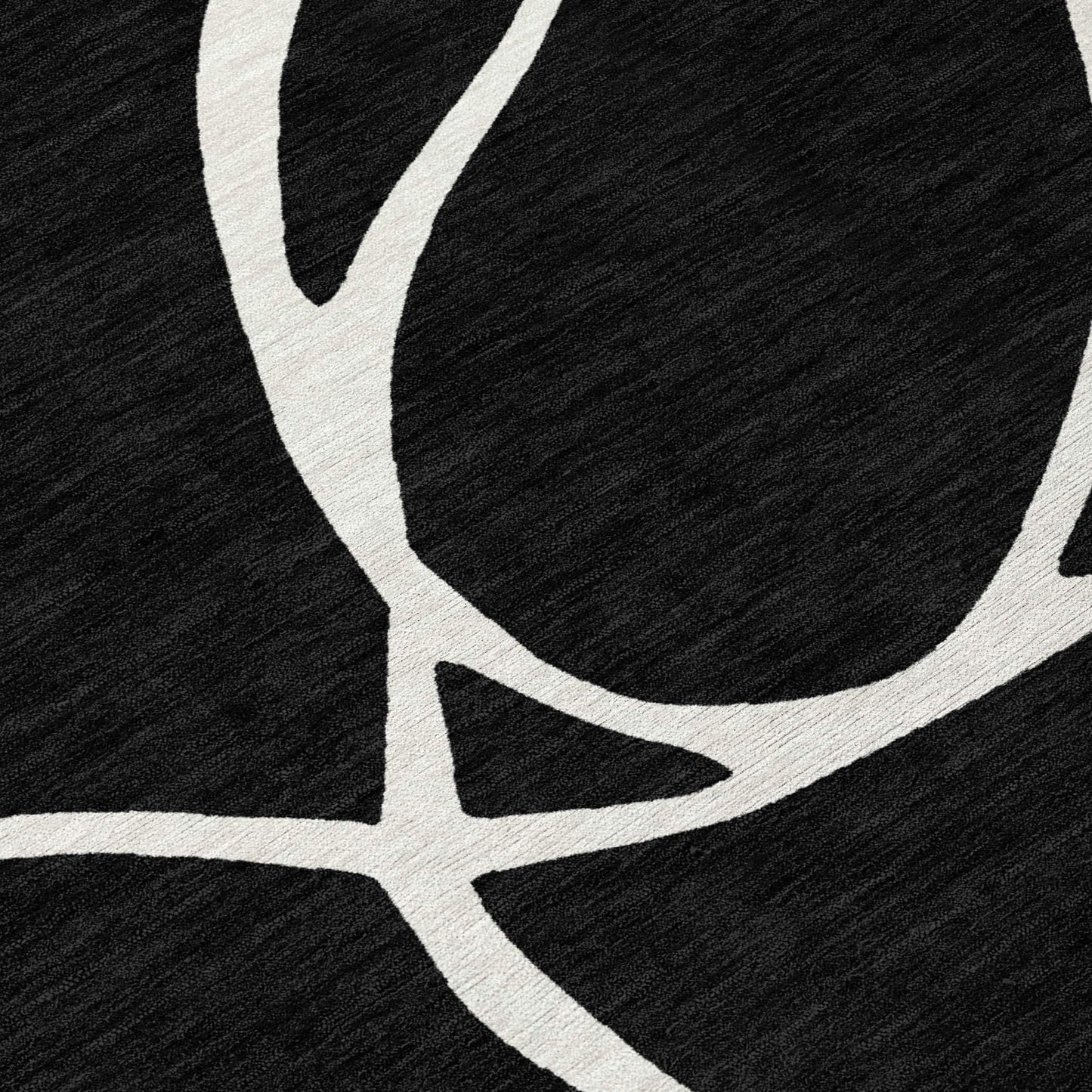 Tapis Chantille moderne abstrait lavable en machine pour intérieur/extérieur