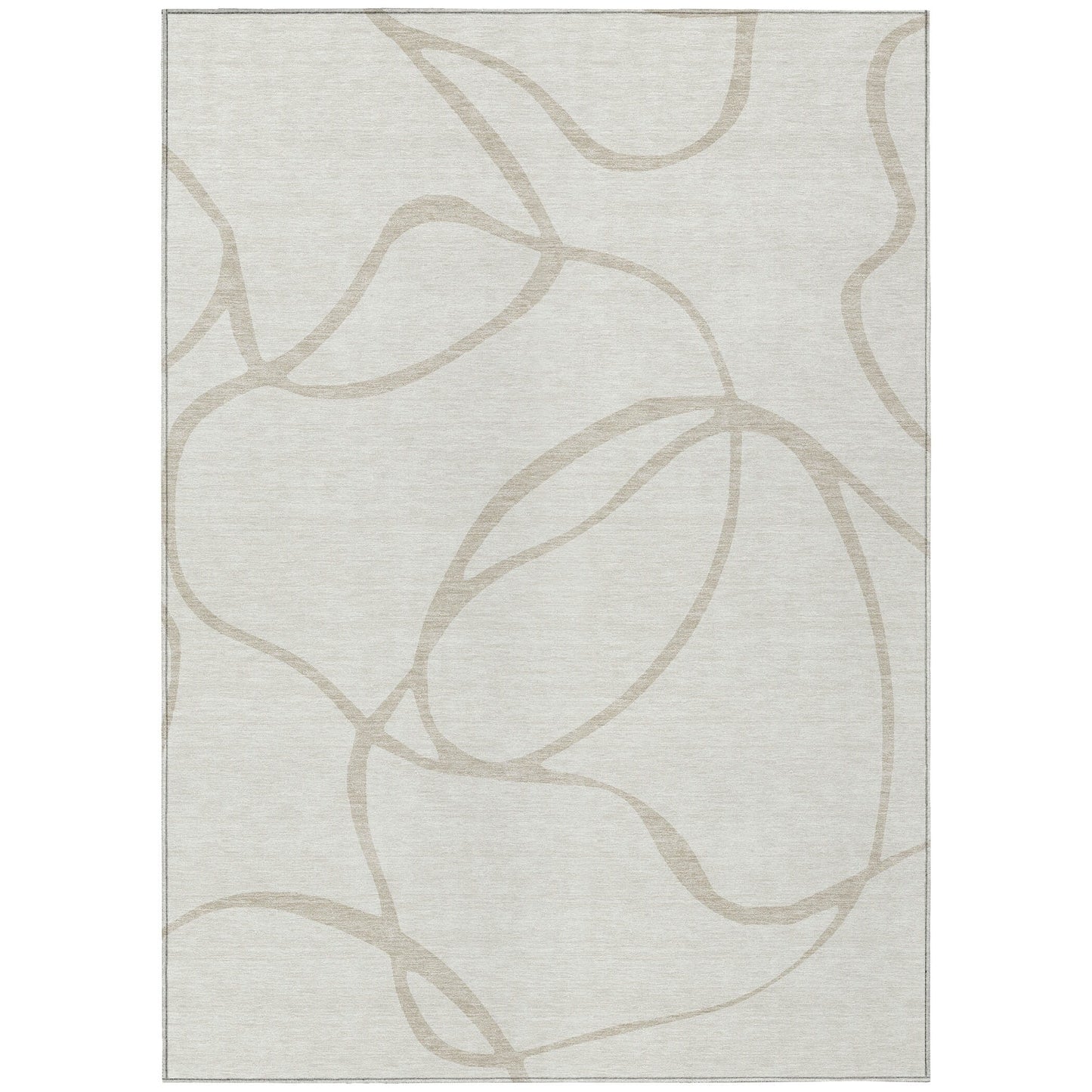 Tapis Chantille moderne abstrait lavable en machine pour intérieur/extérieur