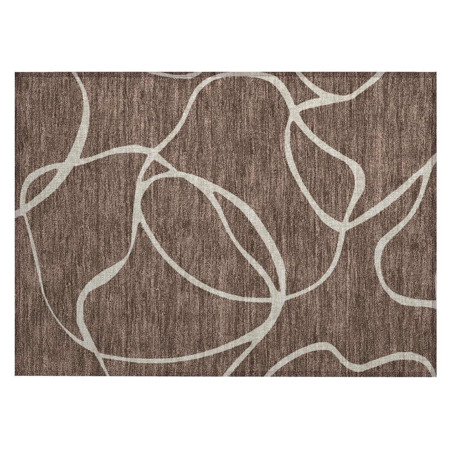 Tapis Chantille moderne abstrait lavable en machine pour intérieur/extérieur