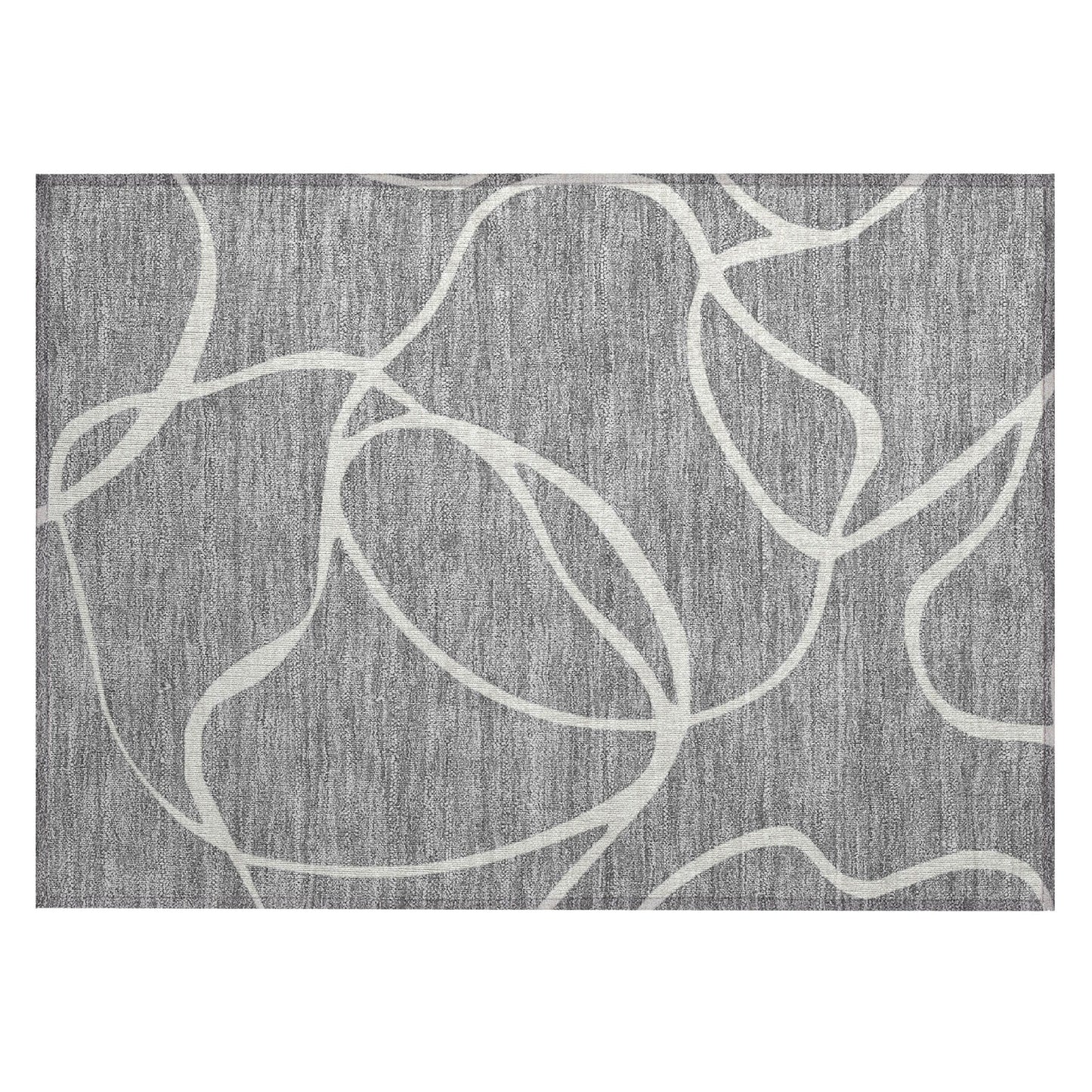 Tapis Chantille moderne abstrait lavable en machine pour intérieur/extérieur
