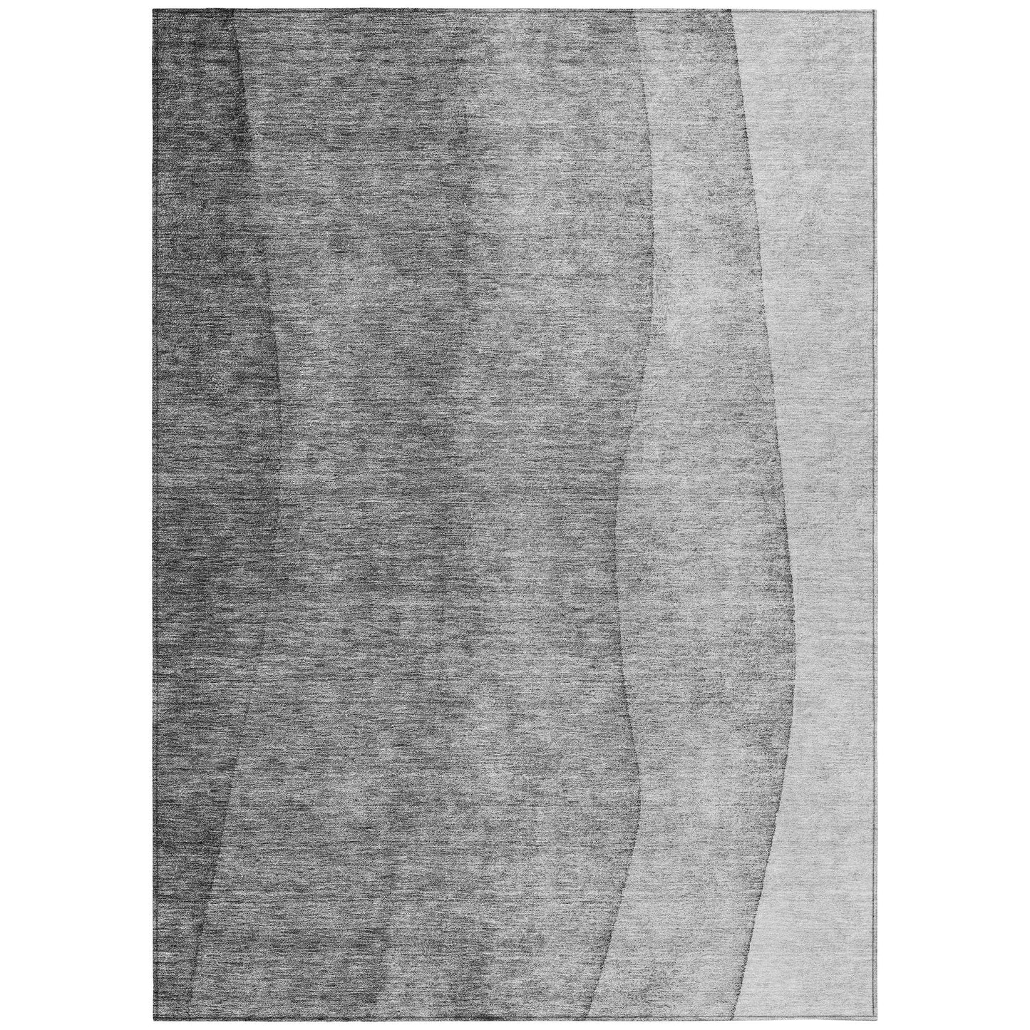 Tapis Chantille contemporain ombré lavable en machine pour intérieur/extérieur