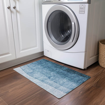 Tapis Chantille contemporain ombré lavable en machine pour intérieur/extérieur