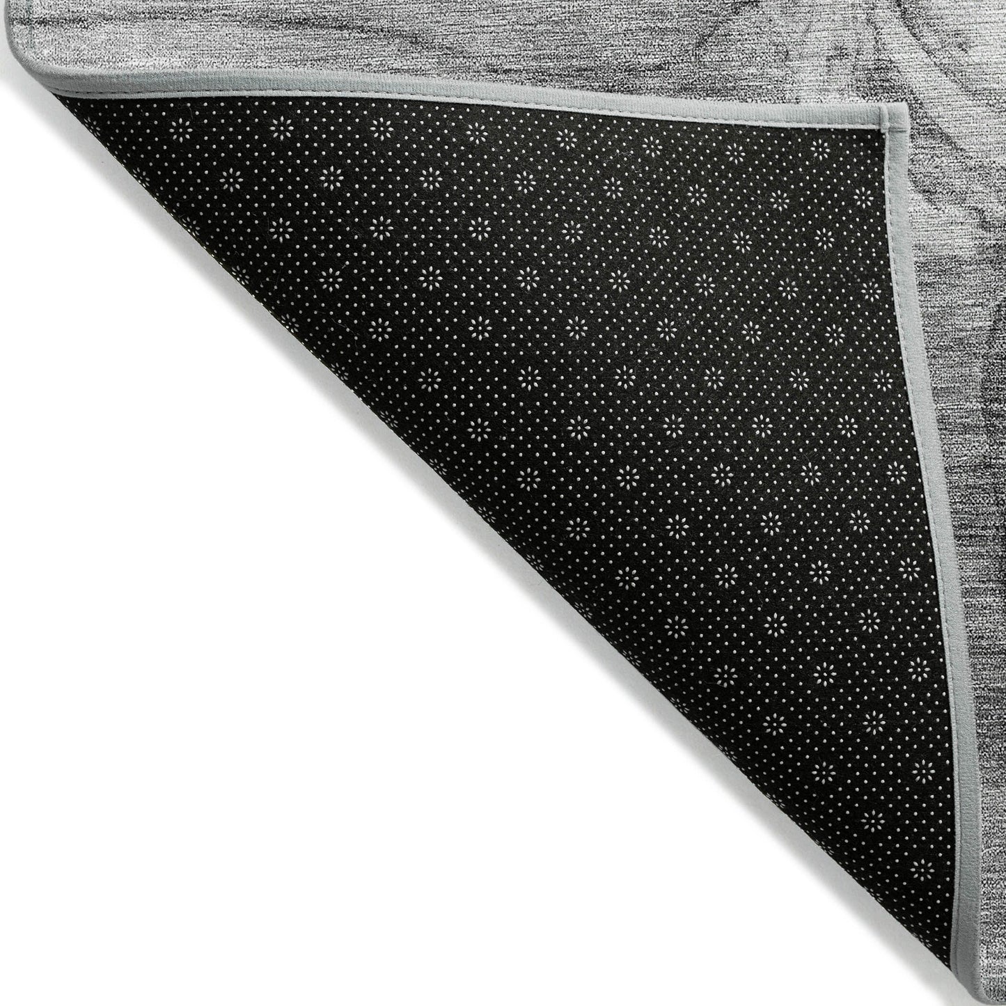 Tapis Chantille moderne à motif floral, lavable en machine, pour intérieur/extérieur