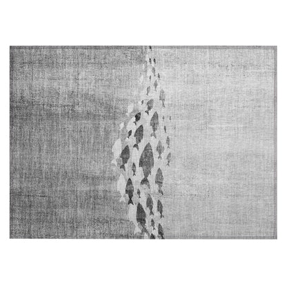 Tapis Chantille moderne sur le thème marin, lavable en machine, pour intérieur/extérieur