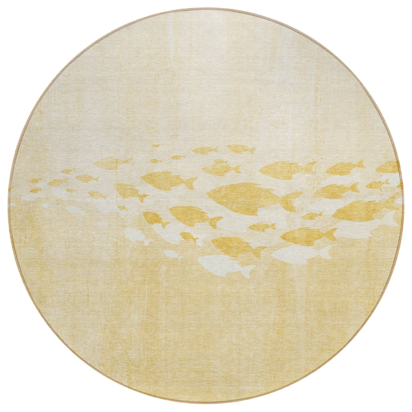 Tapis Chantille moderne sur le thème marin, lavable en machine, pour intérieur/extérieur