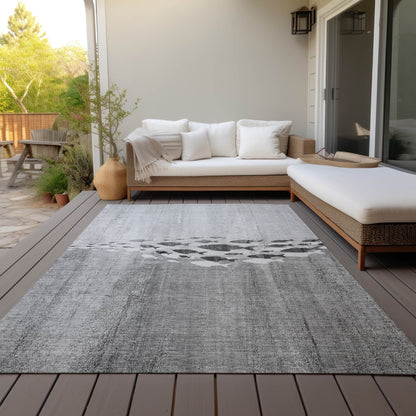 Tapis Chantille moderne sur le thème marin, lavable en machine, pour intérieur/extérieur
