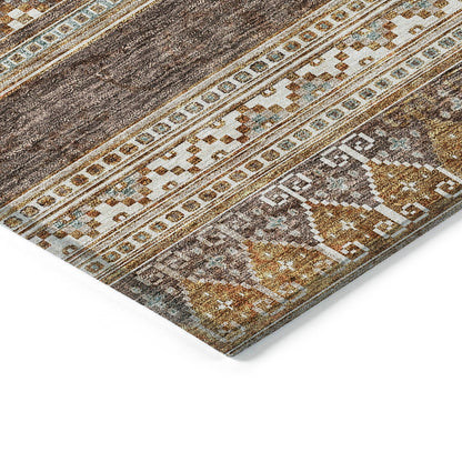 Tapis Chantille tribal bohème lavable en machine pour intérieur/extérieur